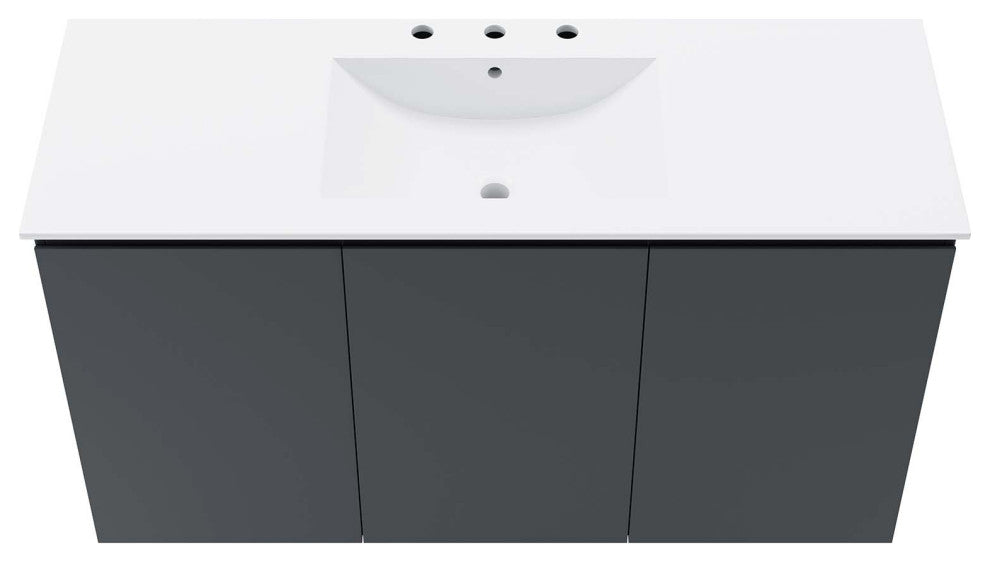 Bryn 48" Wall-Mount Bathroom Vanity