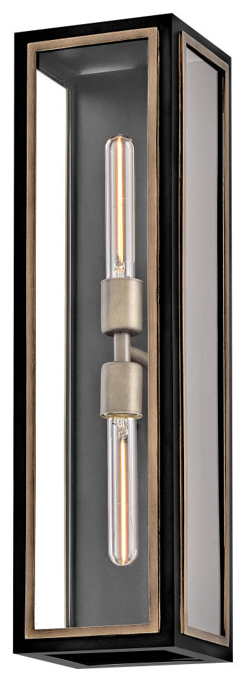 Hinkley Shaw Large Wall Mount Lantern, Black