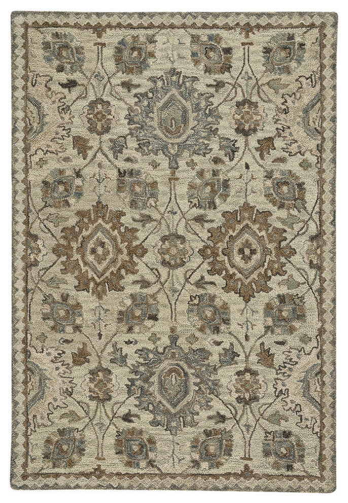 Capel Lincoln Neutral 2580_600 Hand Tufted Rugs - 5' X 8' Rectangle