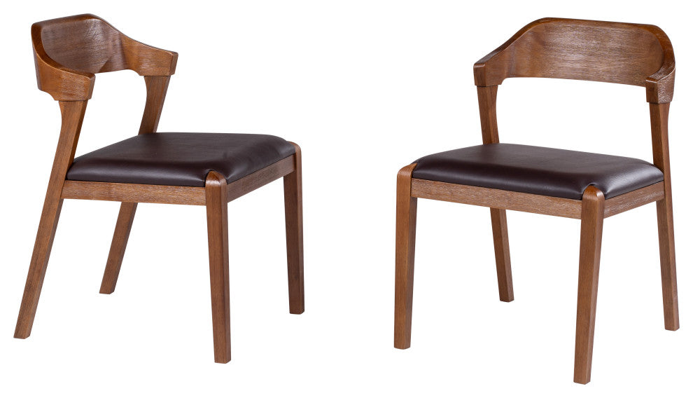 Rasmus Dining Chair, Chestnut Wire-Brush, Set of 2