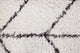 Oasis Cosima White and Dark Gray Polyester Area Rug