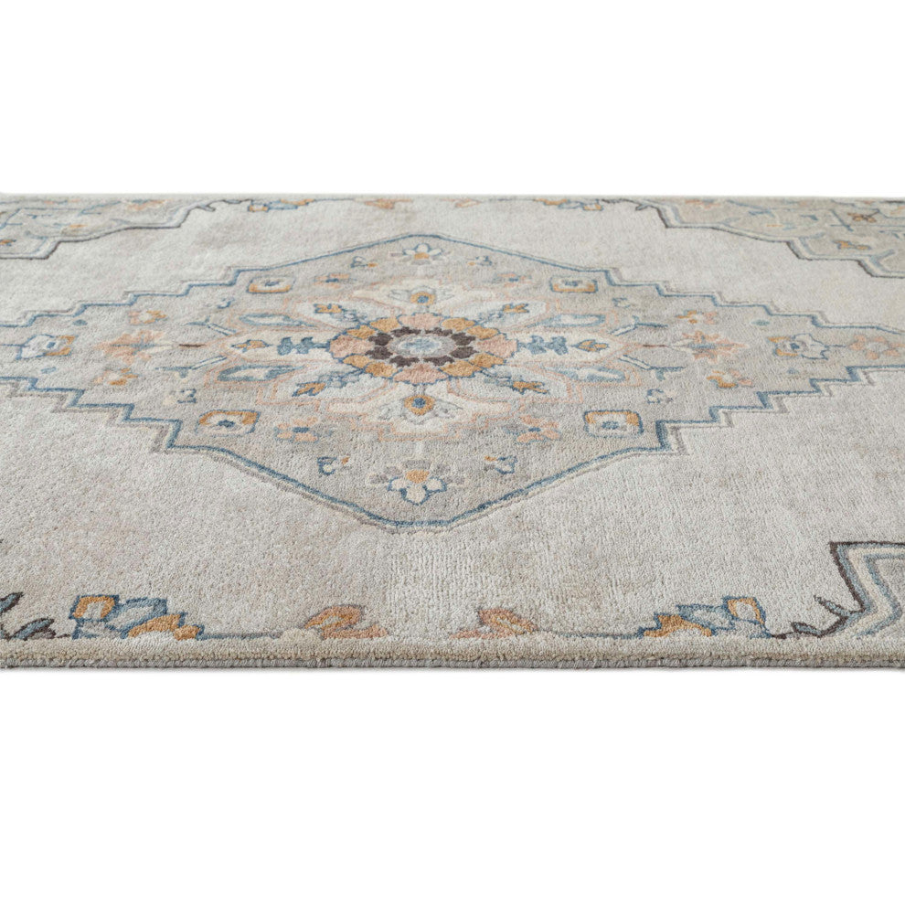 Timeless Britson Hand Made Indoor Area Rug, 5'x8', Blue