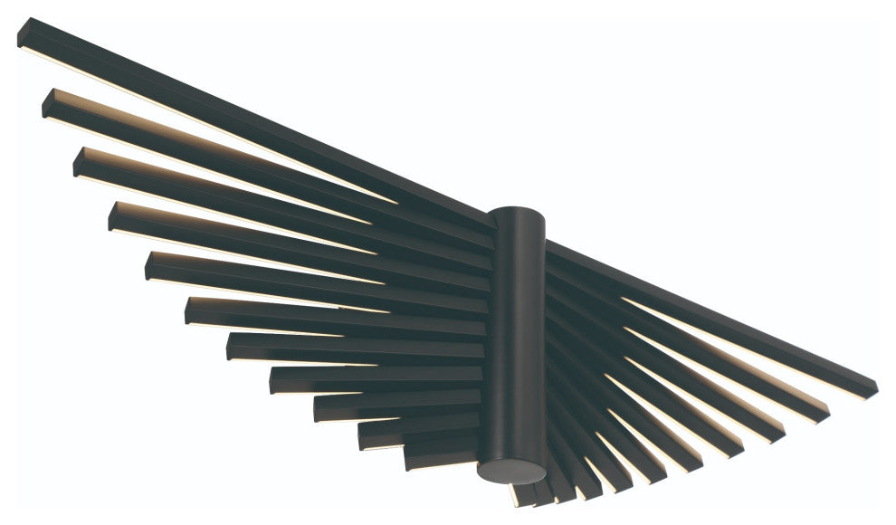 Seraph 1 Light 24.5" Sconce, Black