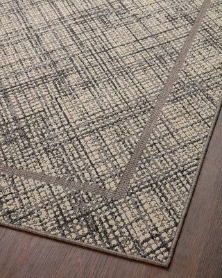 Loloi II Rainier Ivory / Charcoal 18" x 18" Sample Rug