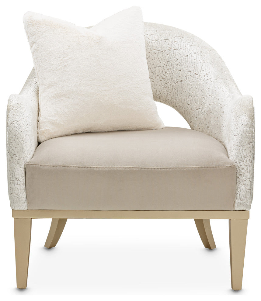 Yvette Accent Chair - Porcini/Champagne