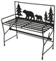 Metal Bear Wall Hanging Kitchen Paper Towel Rack Cabin Bench Accessories Holder