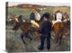 "Racehorses (Leaving The Weighing)" Canvas Giclee by Edgar Degas, 22"x18"