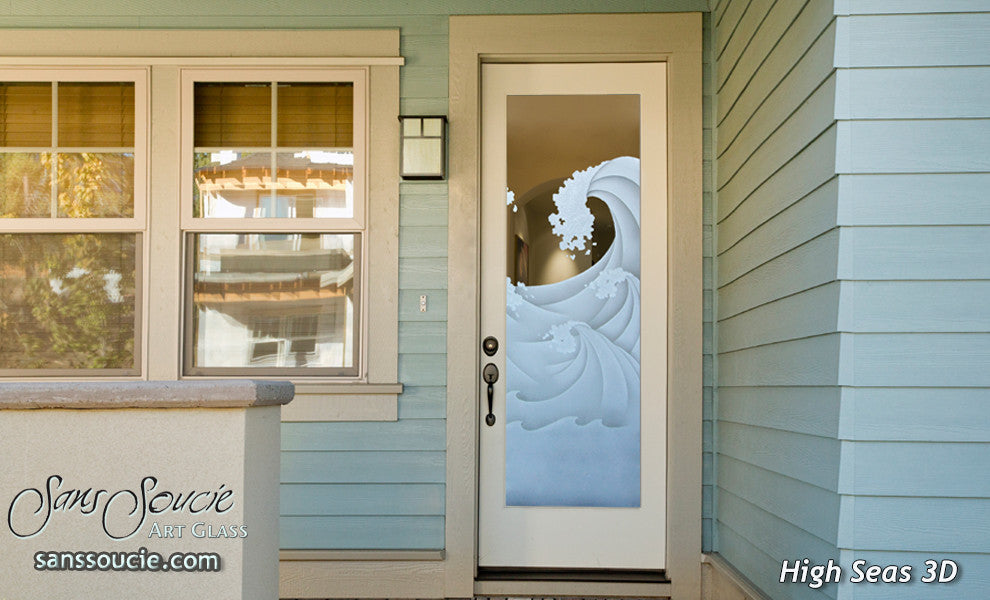 Interior Prehung Door or Interior Slab Door - High Seas - Primed - 30" x 96"...