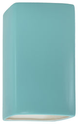 Ambiance Large Rectangle Wall Sconce, Open Top & Bottom, Reflecting Pool, E26