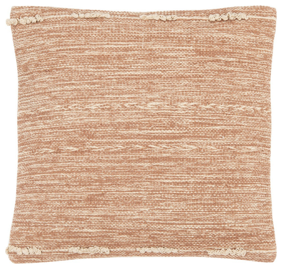 Safavieh Nikola Pillow Peach 18" X 18"