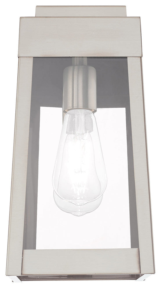 Livex Lighting Brushed Nickel 1-Light Outdoor Wall Lantern