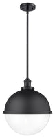 Innovations 201S-BK-HFS-122-BK-LED Hampden 1 Light Pendant, Matte Black