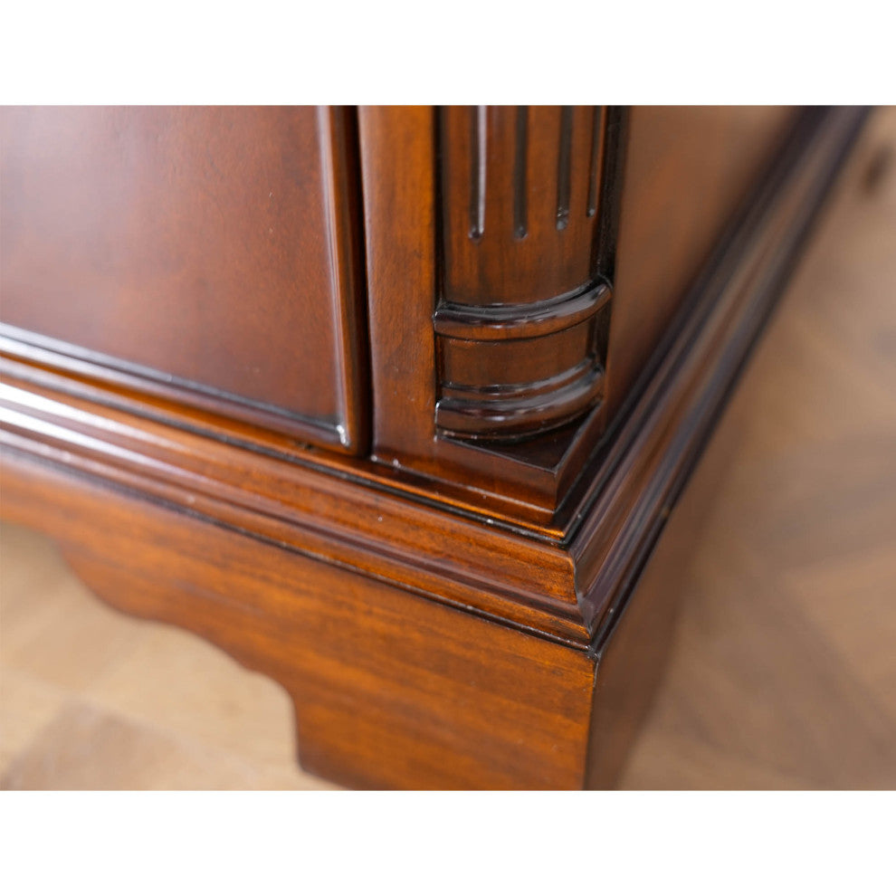 Mahogany 2-Drawer File Cabinet
