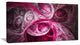 Mystic Pink Fractal, Abstract Wall Art Canvas, 40x20