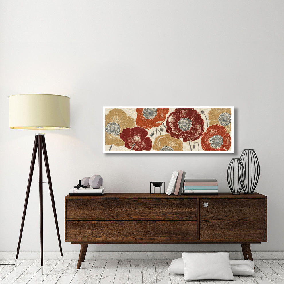 "A Poppys Touch IV" Digital Paper Print by Daphne Brissonnet, 56"x20"