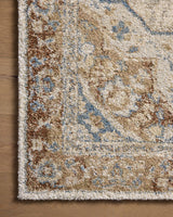 Loloi Tamryn Natural / Multi 18" x 18" Sample Rug