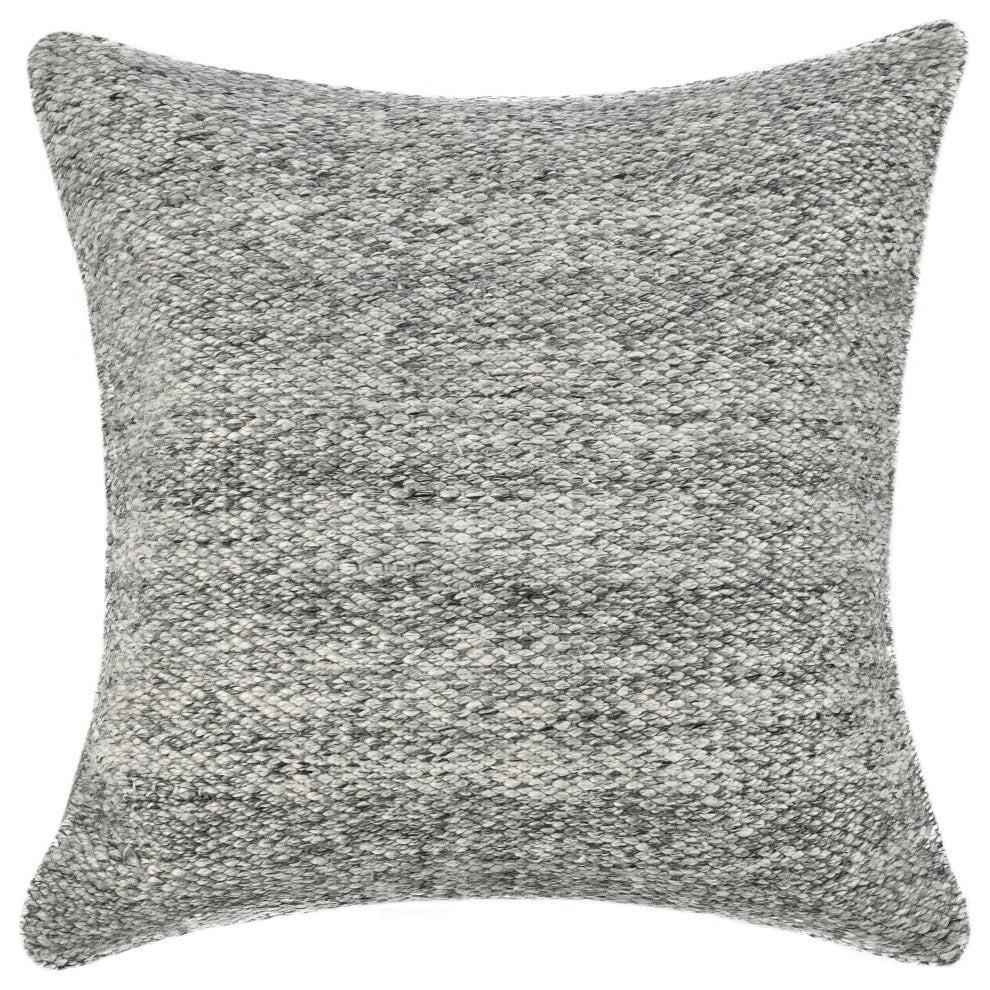Stella Recycled Fabric Fabric Throw Pillow by Kosas Home, Gray, 26x26