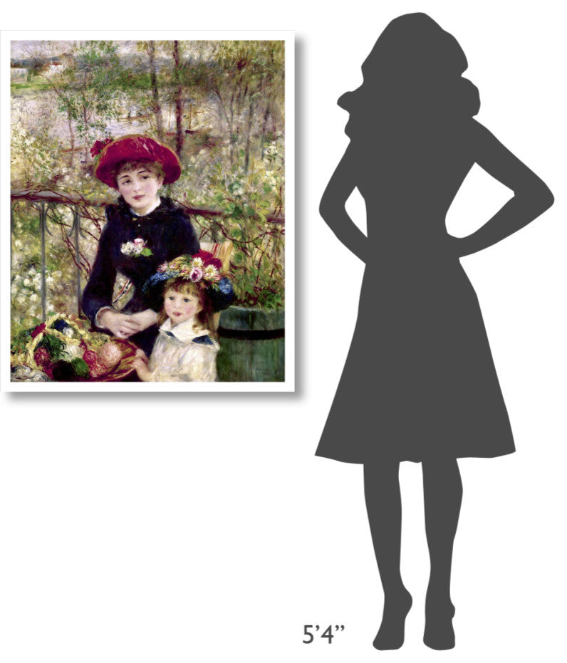 "Two Sisters (On The Terrace)" Print by Pierre-Auguste Renoir, 31"x38"