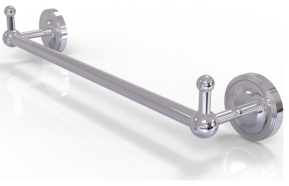 Prestige Regal 36" Towel Bar with Integrated Hooks, Polished Chrome