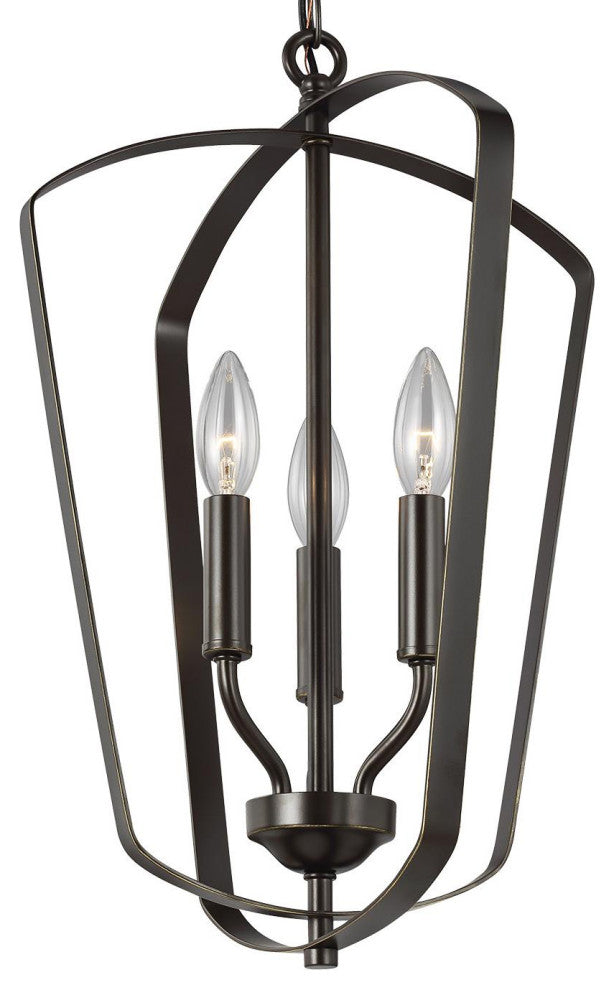 Generation Lighting 5134903 Romee 3 Light 13"W Pendant - Bronze