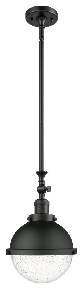 Innovations 206-BK-HFS-84-BK-LED Hampden 1 Light 9" Mini Pendant, Matte Black