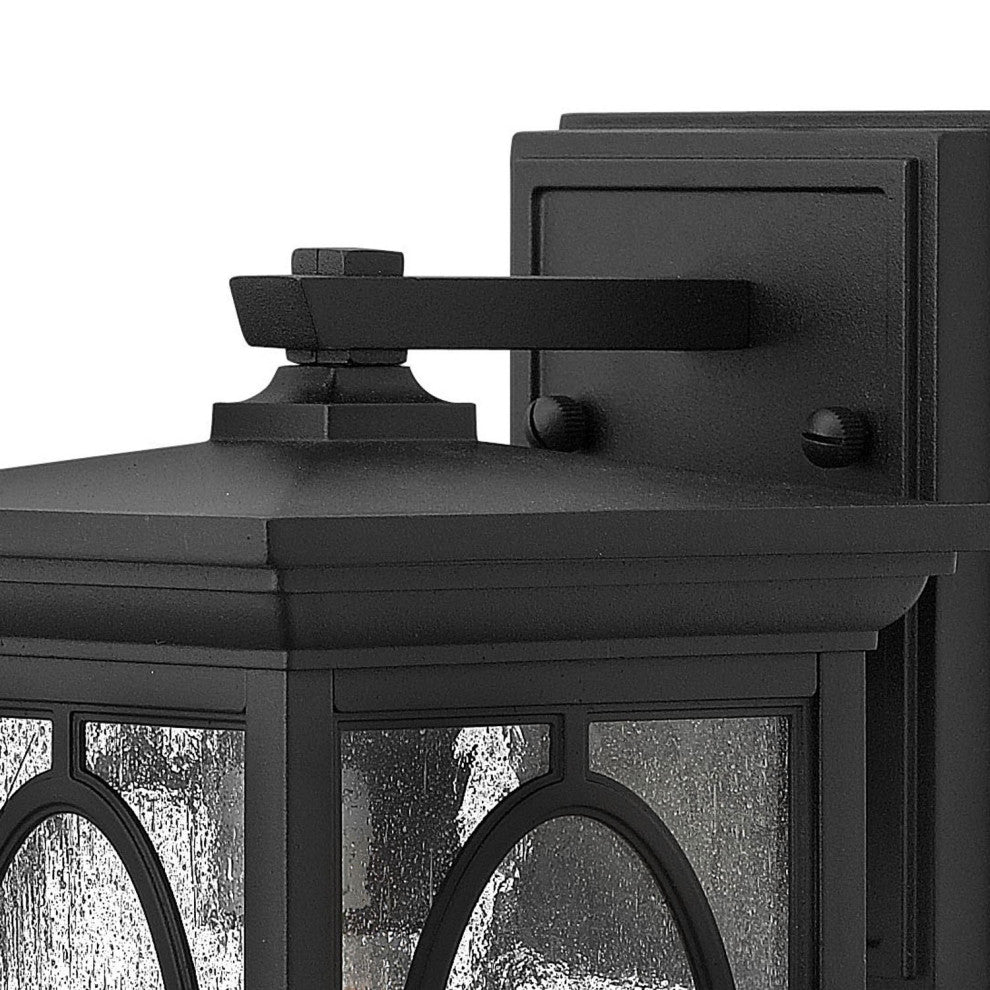 Hinkley Randolph Medium Wall Mount Lantern, Black