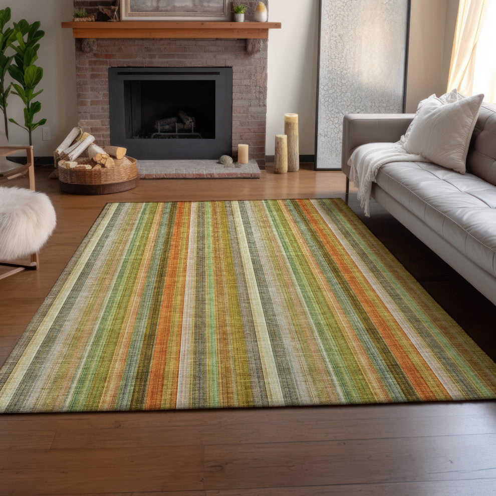 Premium Machine Washable Mayfield AMF543 Khaki 9' x 12' Rug