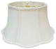 6-Way Out Scallop Bell Basic Lampshade, Beige, White, 9.5x15x8