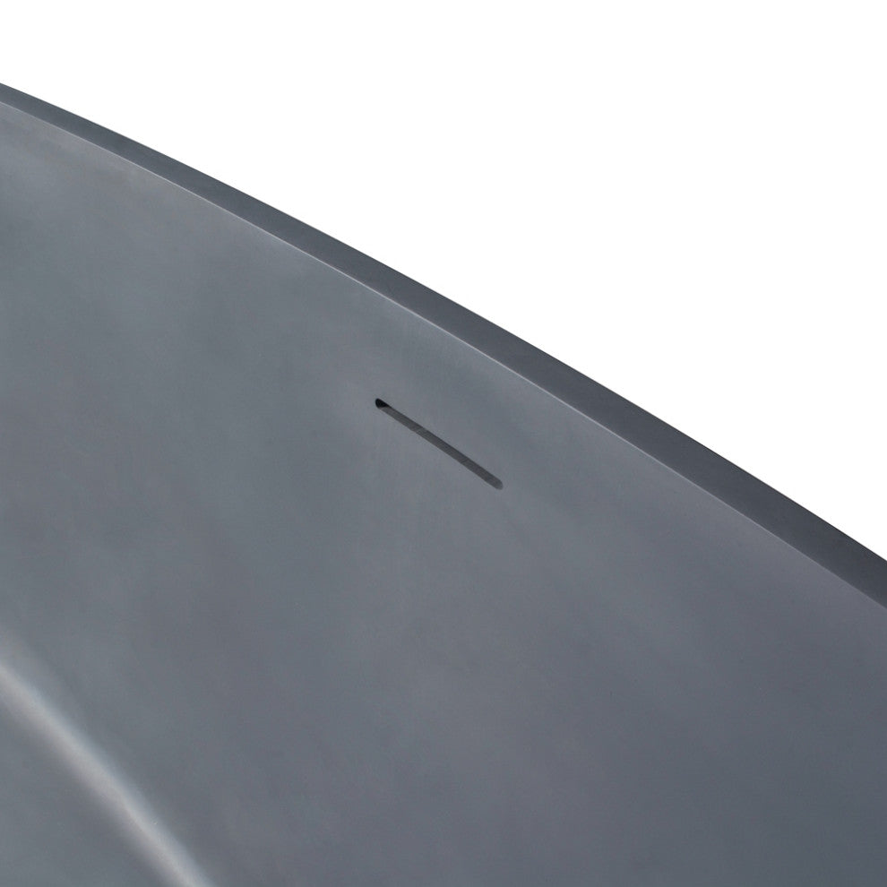 Vanity Art 67" Solid Surface Freestanding Bathtub