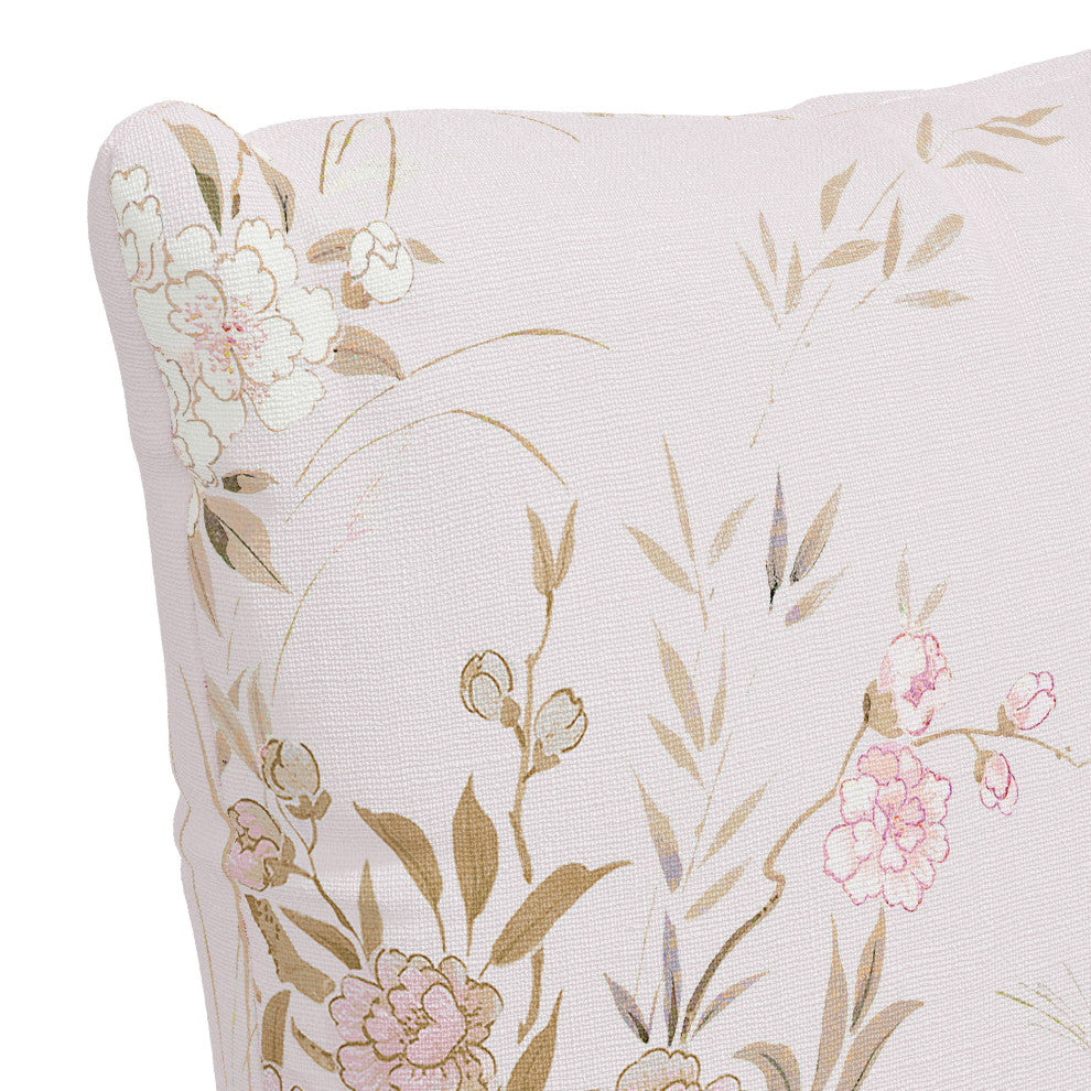 Rachel Ashwell 20" Decorative Pillow - Feather Insert, Sc Bird Chinoiserie, Sc B