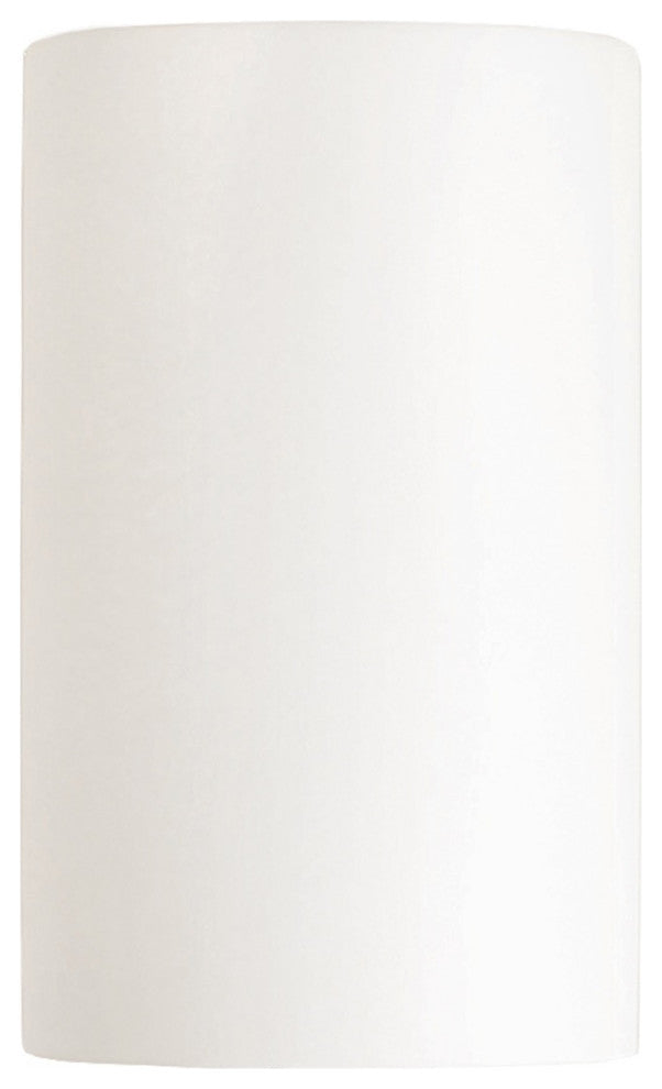 Ambiance Small Cylinder, Open Top/Bottom Wall Sconce, Matte White, Dedicated LED