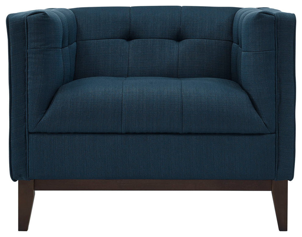Modern Azure Serve Upholstered Armchair
