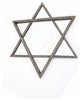 26" x 30" x 2" Silver Rustic Hexagram Wooden - Cosmetic Mirror