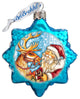 Reindeer Santa Ornament