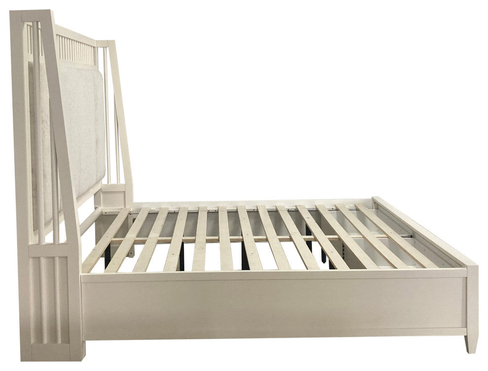 Queen Shelter Bed With Dresser and Mirror