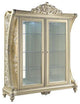 Benzara BM266448 Curio With Sculpture Like Design, Champagne Gold and Silver