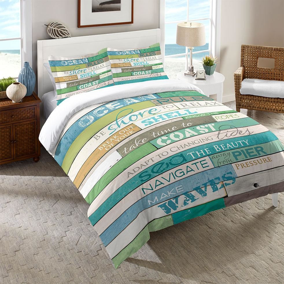 Laural Home Ocean Rules Comforter Sham