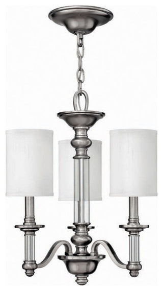 Sussex Brushed Nickel 3 Light Small Single Tier