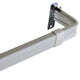 Lockseam 2" Clearance Curtain Rod 66-120", White