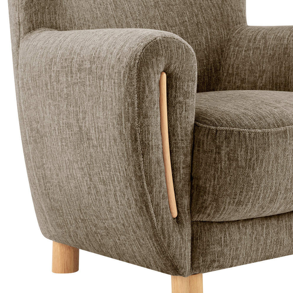 Bellamy Fabric Accent Arm Chair, Pasadena Taupe