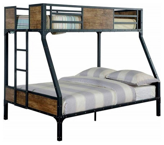 South Bank Metal Bunk Beds, Twin Over Full