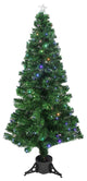 6' Pre-Lit LED Color Changing Fiber Optic Christmas Tree With Star Tree Topper