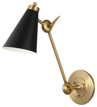 Generation Lighting, TW1071BBS, Library Sconce, Burnished Brass