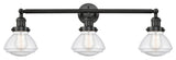 Olean 3 Light 31" Bath Vanity LIght, Matte Black, Seedy