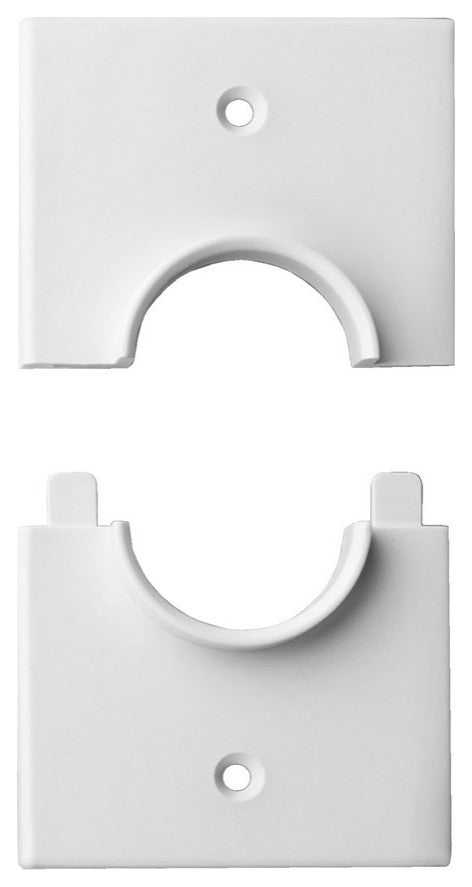 Single Gang Wall Plate With 1-3/8" Hole, White
