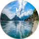 Kotor Bay On Summer Day Panorama, Landscape Disc Metal Wall Art, 11"
