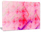 Pink Fractal Electric Lightning, Oversized Abstract Canvas Art Print, 60x40