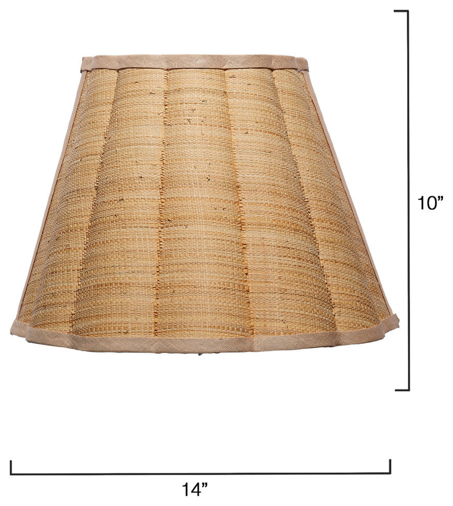 Scalloped Wall Sconce, Raffia