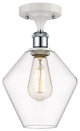 Innovations 516-1C-WPC-G652-8-LED Semi-Flush Mount, White/Polished Chrome