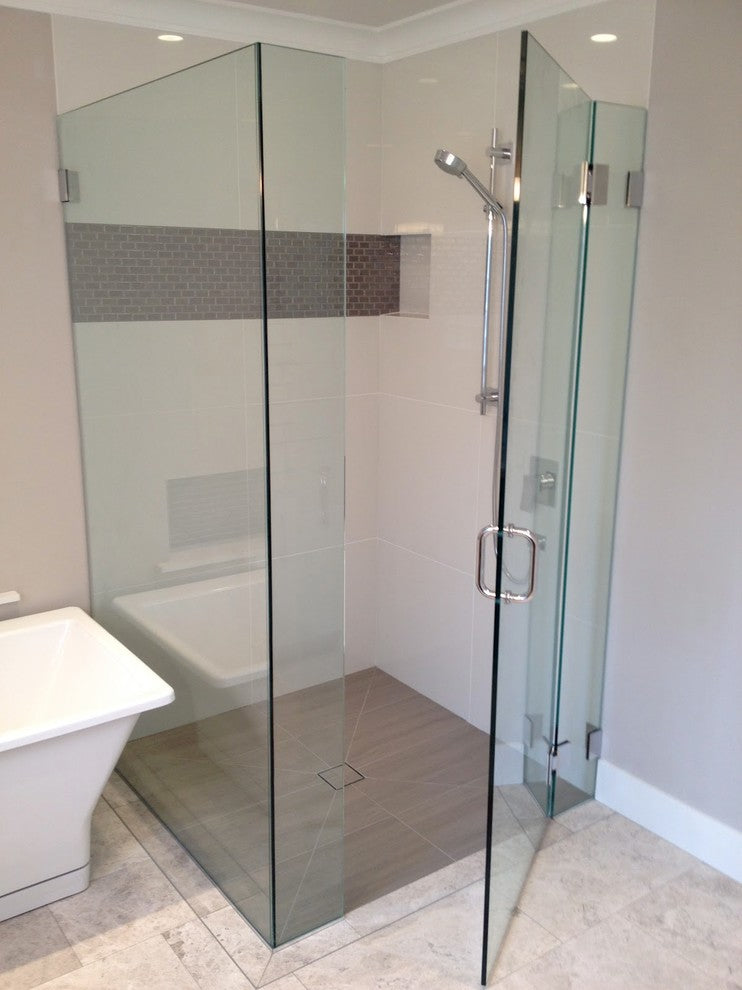 LUXE Square Tile Insert Shower Drain, 5"x5"